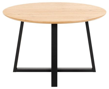 Circa Wood & Steel Round Table 1200 x 750mm. Oak