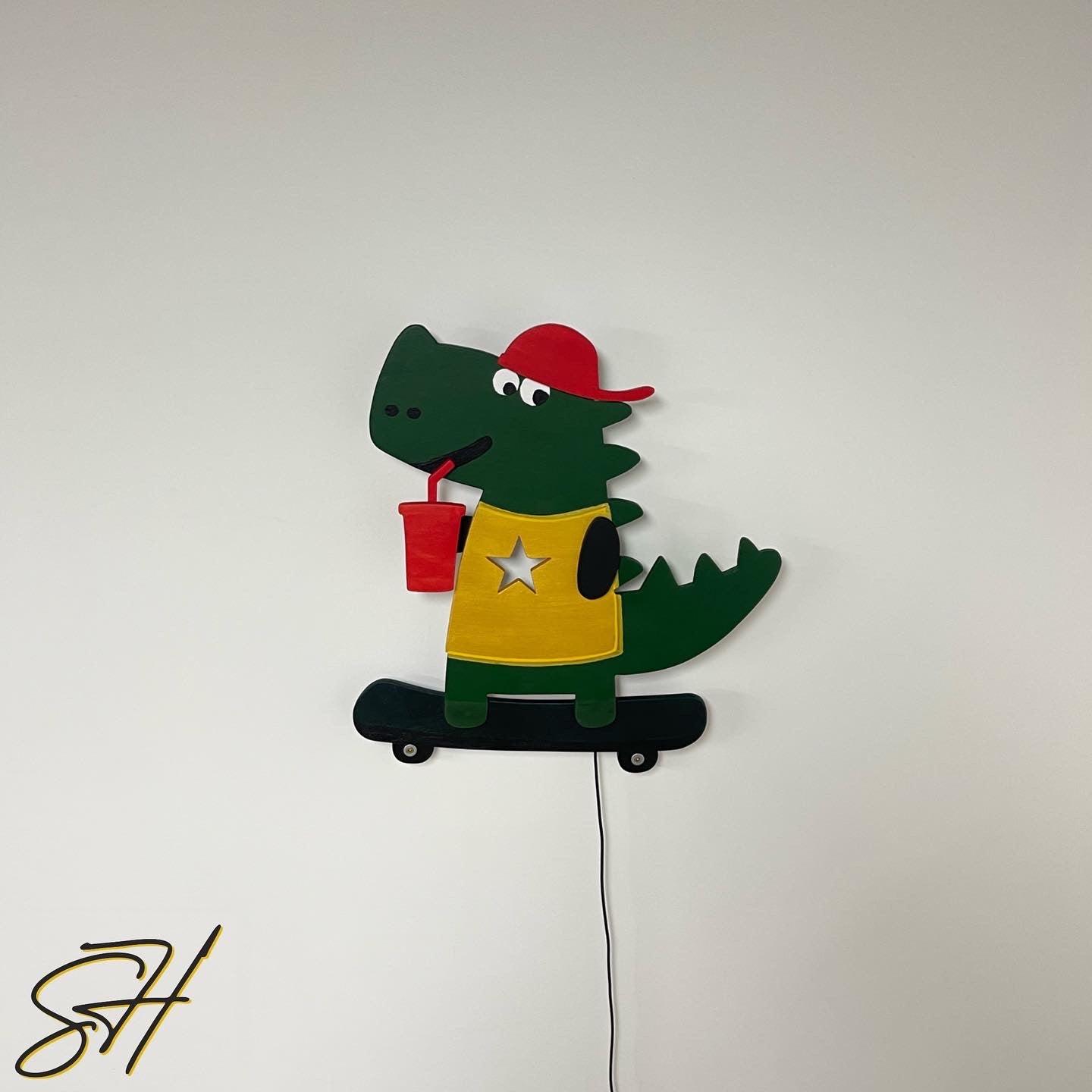 Mr. Dino Kids Room LED wall light