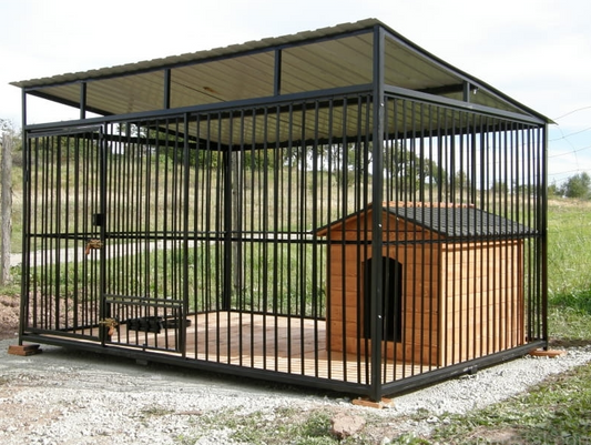 Dog Kennel 3 M X 3 M + Floor + Kennel