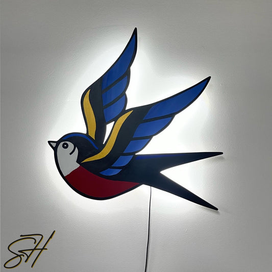 Oldschool Swallow - LED wall light