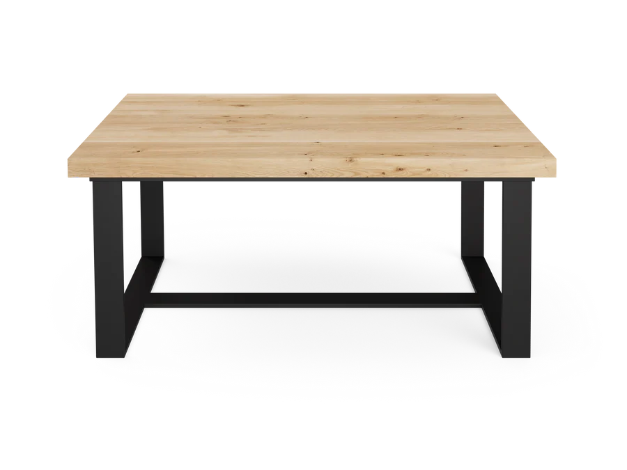 SWE Wood & Steel Coffee table 1000x600x450mm Oak