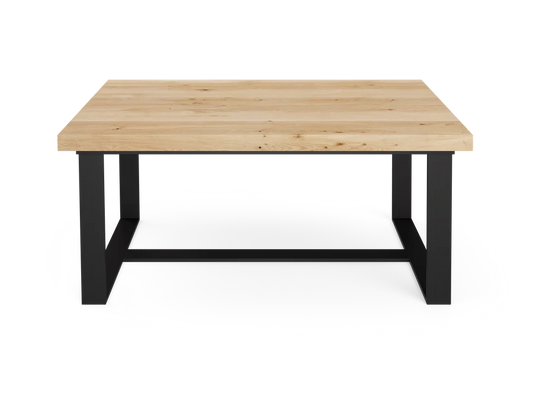 SWE Wood & Steel Coffee table 1000x600x450mm Oak