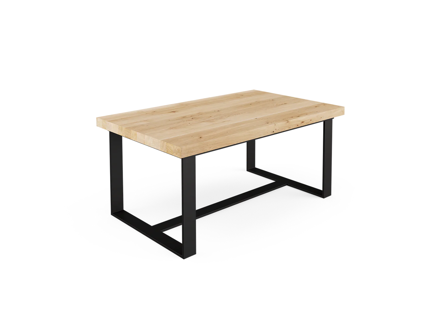 SWE Wood & Steel Coffee table 1000x600x450mm Oak