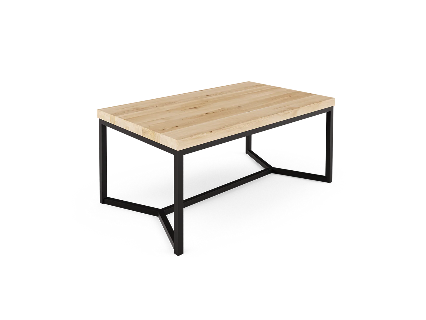 NOR Wood & Steel Coffee Table  1000x600x450 Oak