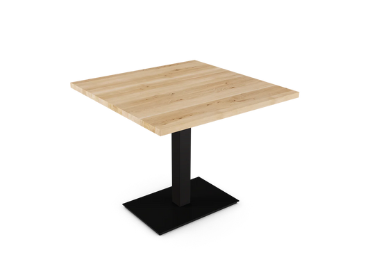 Restaurant solid Wood & Steel SQ1 Industrial Table 800 x 800 x 750mm