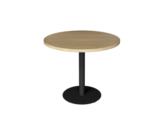 Restaurant solid Wood & Steel Round Table 900x750mm