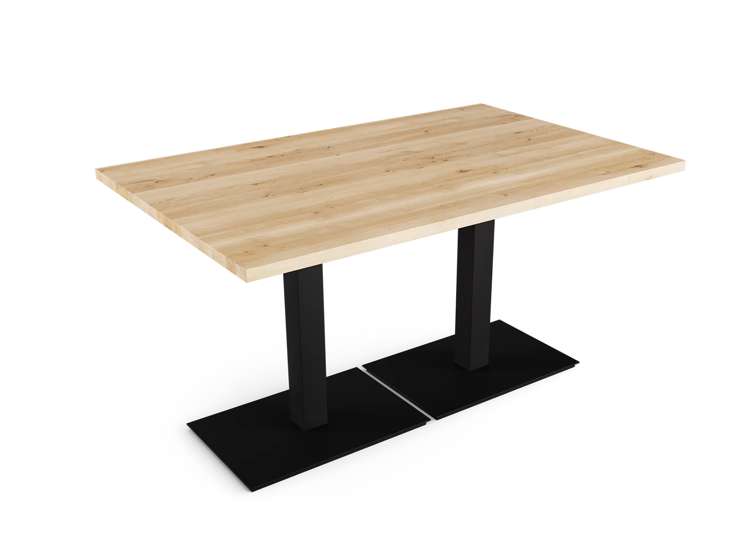 Restaurant Wood & Steel solid SQ2 Industrial Table 1400x800x750mm