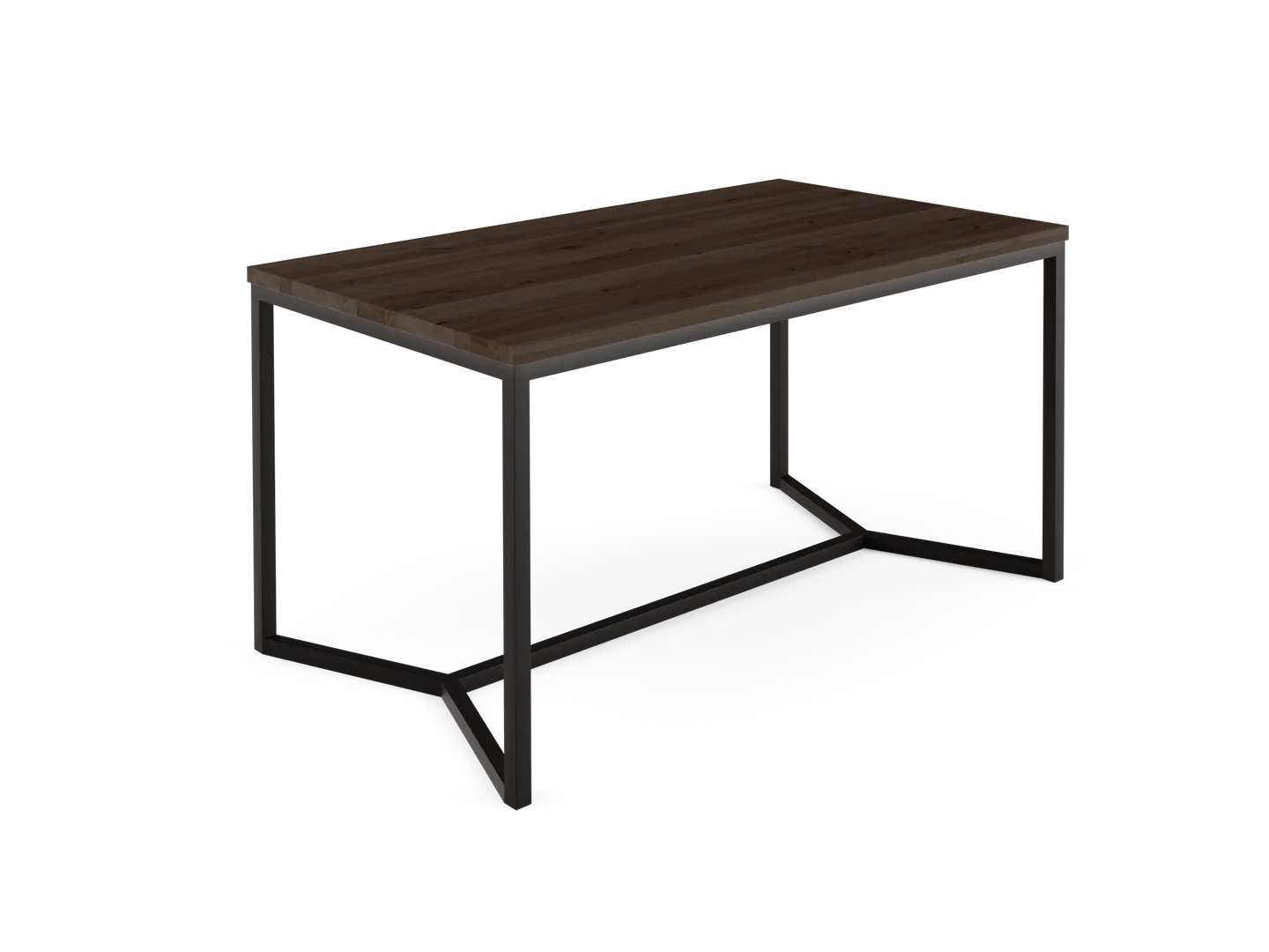 RD Wood & Steel Industrial Dining Table Oak