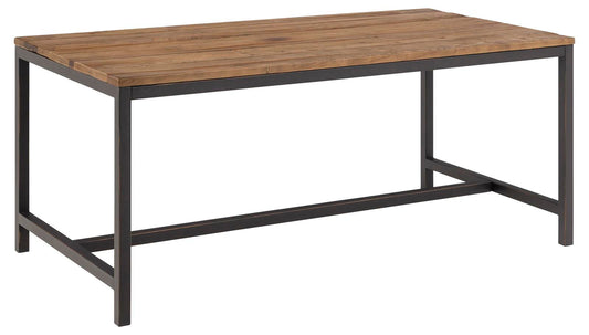 Vintage solid Wood and Steel Rectangular Industrial Table 1800 x 900 x 750mm